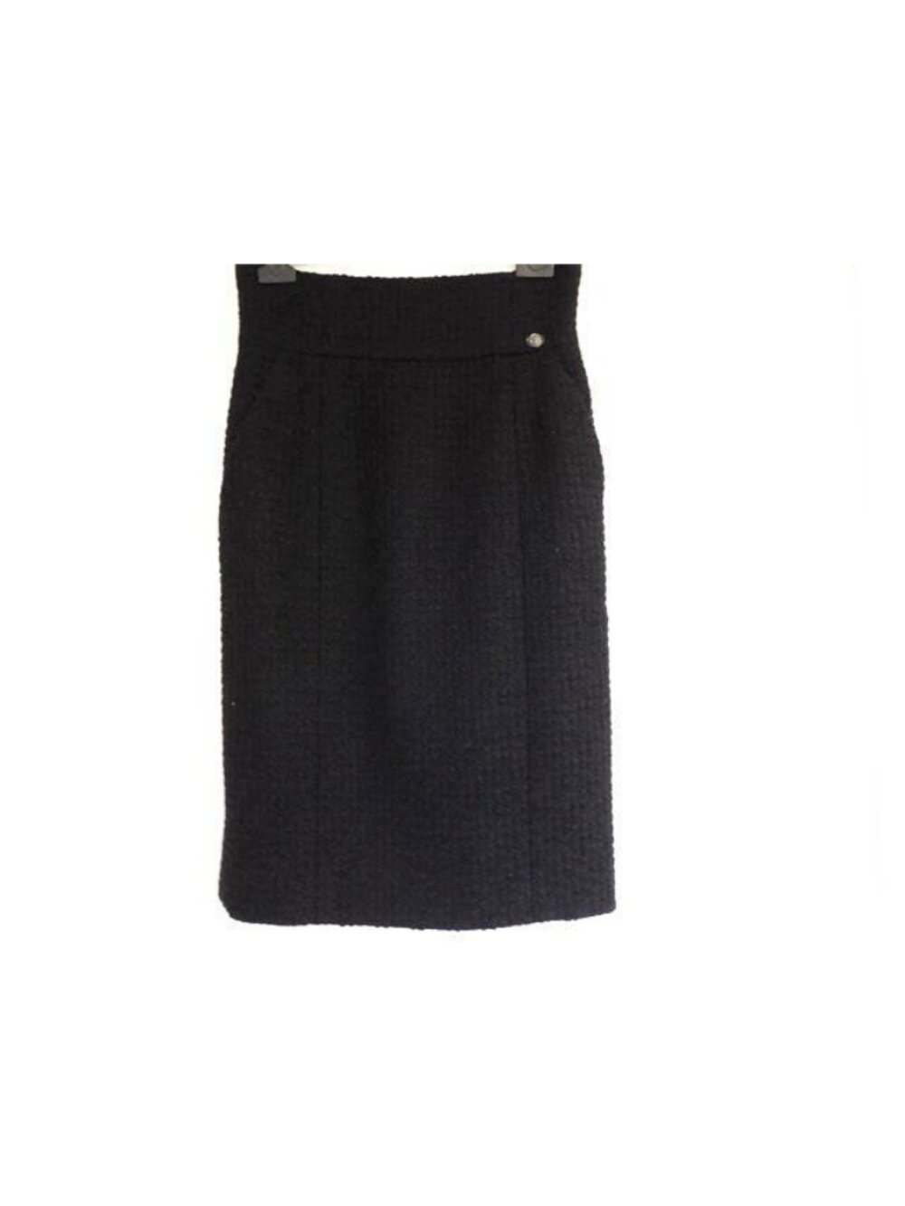 Chanel Skirt Black Tweed 36